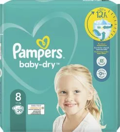 Pampers® Pampers - Baby Dry - Maat 8 - Mega Maandbox - 232 Luiers -Pampers Katoenen luiers Verkoopwinkel 1088x1200 1