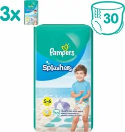 Pampers® Pampers Splashers Wegwerpbare Zwemluiers - Maat 5-6 (14+ Kg) - 30 Stuks - Voordeelverpakking