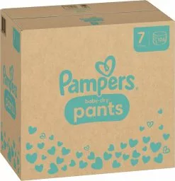Pampers® Pampers Baby-Dry Pants - Maat 7 (17kg+) - 126 Luierbroekjes - Maandbox -Pampers Katoenen luiers Verkoopwinkel 1158x1200