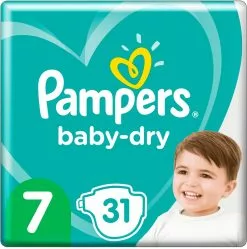 Pampers® Pampers Baby-Dry Maat 7 (15kg+) - 31 Luiers -Pampers Katoenen luiers Verkoopwinkel 1191x1200 6
