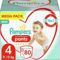 Pampers® Pampers - Premium Protection Pants - Maat 4 - Mega Pack - 80 Broekjes