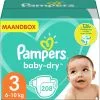 Pampers® Pampers - Baby Dry - Maat 3 - Maandbox - 208 Luiers 1 Pampers® Pampers - Baby Dry - Maat 3 - Maandbox - 208 Luiers -Pampers Katoenen luiers Verkoopwinkel 1197x1200 5