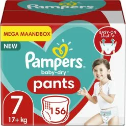 Pampers® Pampers - Baby Dry Pants - Maat 7 - Mega Maandbox - 156 Luierbroekjes