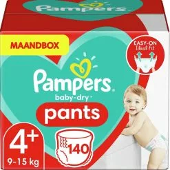 Pampers® Pampers Baby Dry Pants Maat 4+ - 140 Luierbroekjes Maandbox 17 Pampers® Pampers Baby Dry Pants Maat 4+ - 140 Luierbroekjes Maandbox -Pampers Katoenen luiers Verkoopwinkel 1198x1200 83