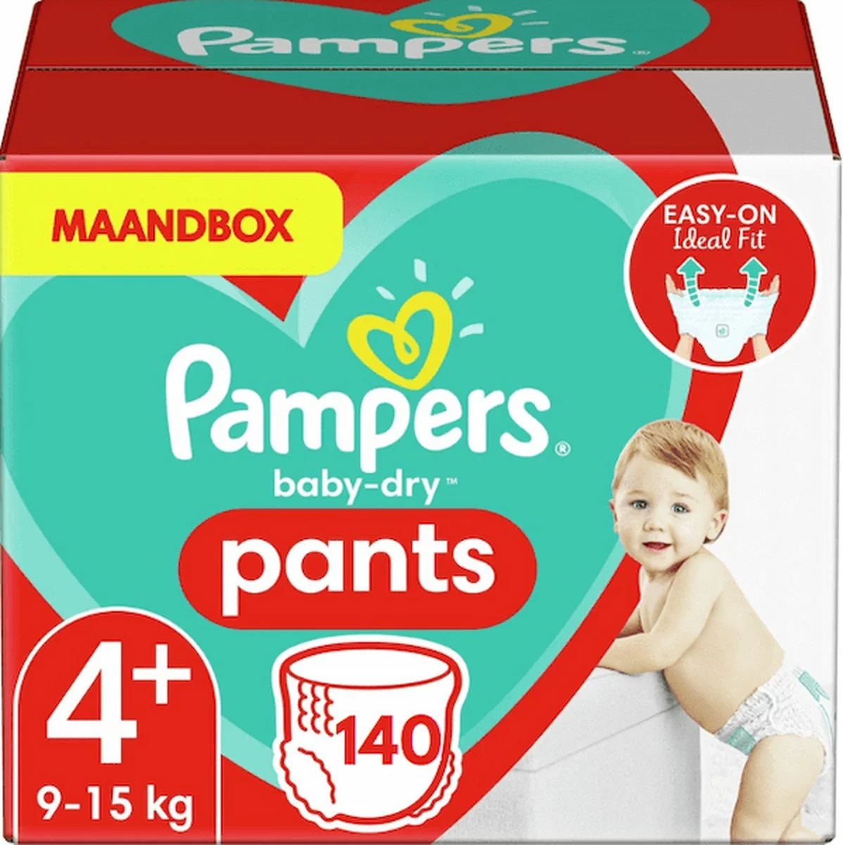 Pampers® Pampers Baby Dry Pants Maat 4+ - 140 Luierbroekjes Maandbox 10 Pampers® Pampers Baby Dry Pants Maat 4+ - 140 Luierbroekjes Maandbox - Afbeelding 8