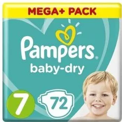 Pampers® Pampers - Baby Dry - Maat 7 - Mega Pack - 72 Luiers