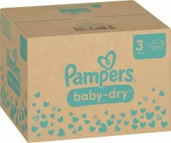 Pampers® Pampers Baby-Dry - Maat 3 (6kg - 10kg) - 222 Luiers - Maandbox 28 Pampers® Pampers Baby-Dry - Maat 3 (6kg - 10kg) - 222 Luiers - Maandbox -Pampers Katoenen luiers Verkoopwinkel 1200x1002