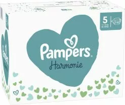 Pampers® Pampers Harmonie Luiers - Maat 5 (11-16kg) - 152 Luiers - Maandbox -Pampers Katoenen luiers Verkoopwinkel 1200x1008 2