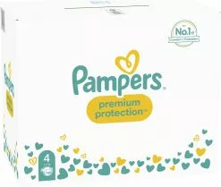 Pampers® Pampers Premium Protection Luiers - Maat 4 (9-14 Kg) - 168 Stuks - Multi-Pack -Pampers Katoenen luiers Verkoopwinkel 1200x1013