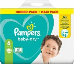 Pampers® Pampers - Baby Dry - Maat 6 - Mega Pack - 82 Luiers -Pampers Katoenen luiers Verkoopwinkel 1200x1028 1