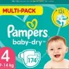 Pampers® Pampers Baby-Dry Luiers - Maat 4 (9-14 Kg) - 174 Stuks - Multi-Pack -Pampers Katoenen luiers Verkoopwinkel 1200x1042 2