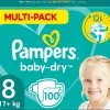 Pampers® Pampers Baby Dry Luiers Maat 8 (17 Kg+) 100 Stuks - Multi-Pack -Pampers Katoenen luiers Verkoopwinkel 1200x1042 8