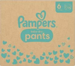 Pampers® Pampers Baby-Dry Pants - Maat 6 (14-19kg) - 138 Luierbroekjes - Maandbox -Pampers Katoenen luiers Verkoopwinkel 1200x1057