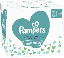 Pampers® Pampers Harmonie Luiers - Maat 2 (4-8kg) - 240 Luiers - Maandbox -Pampers Katoenen luiers Verkoopwinkel 1200x1086