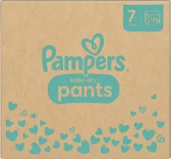 Pampers® Pampers Baby-Dry Pants - Maat 7 (17kg+) - 126 Luierbroekjes - Maandbox -Pampers Katoenen luiers Verkoopwinkel 1200x1116