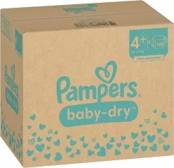 Pampers® Pampers Baby-Dry - Maat 4+ (10kg - 15kg) - 198 Luiers - Maandbox -Pampers Katoenen luiers Verkoopwinkel 1200x1157 3