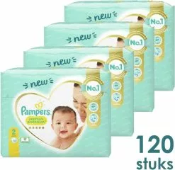 Pampers® Pampers Premium Protection Luiers - Maat 2 - 120 Stuks (4x30)