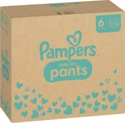 Pampers® Pampers Baby-Dry Pants - Maat 6 (14-19kg) - 138 Luierbroekjes - Maandbox -Pampers Katoenen luiers Verkoopwinkel 1200x1179 1
