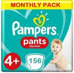 Pampers® Pampers Baby Dry Pants Maat 4+ - 156 Luierbroekjes Maandbox -Pampers Katoenen luiers Verkoopwinkel 1200x1182