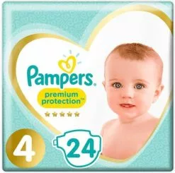 Pampers® Pampers Premium Protection - Maat 4 (Maxi) 9-14 Kg - 24 Stuks - Luiers -Pampers Katoenen luiers Verkoopwinkel 1200x1192