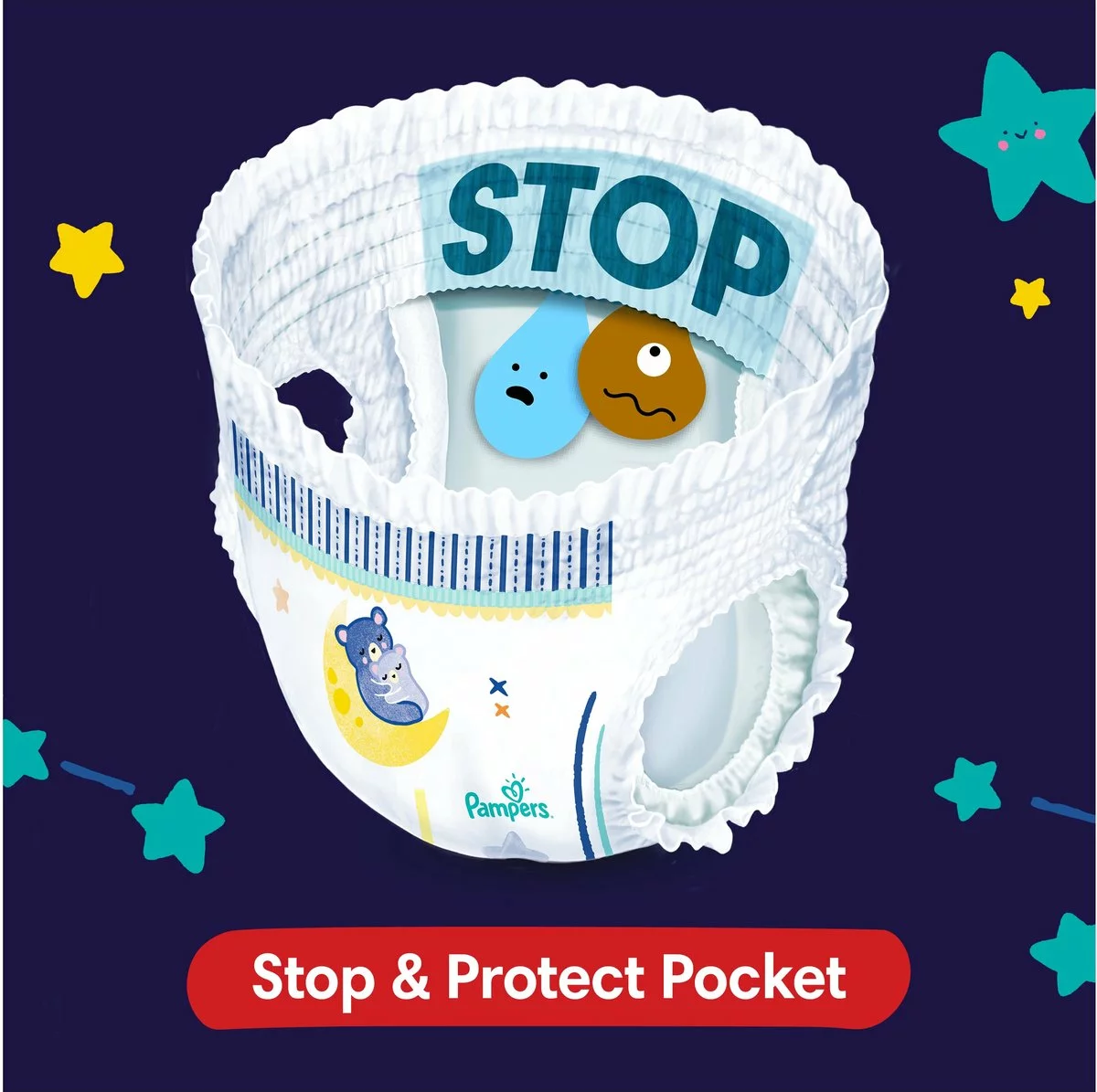 Pampers® Pampers Baby-Dry Night Pants - Maat 4 (9kg - 15kg) - 180 Luierbroekjes Maandbox 11 Pampers® Pampers Baby-Dry Night Pants - Maat 4 (9kg - 15kg) - 180 Luierbroekjes Maandbox - Afbeelding 9