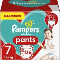 Pampers® Pampers Baby Dry Pants Maat 7 - 126 Luierbroekjes