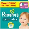 Pampers® Pampers Baby-Dry - Maat 4+ (10kg - 15kg) - 198 Luiers - Maandbox -Pampers Katoenen luiers Verkoopwinkel 1200x1197 12