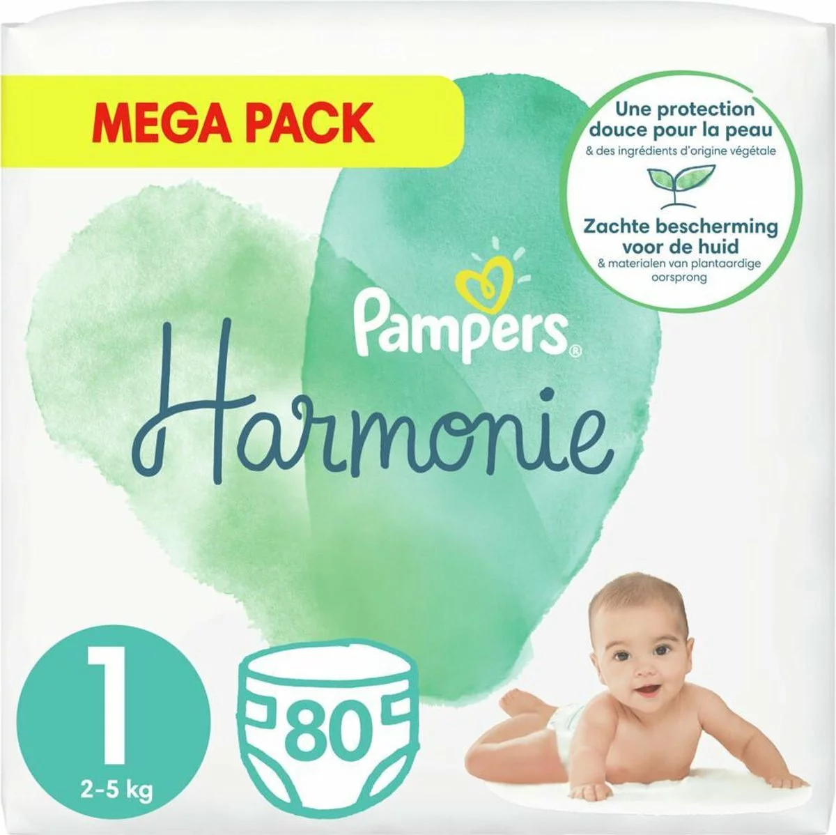 Pampers® Pampers Harmonie / Pure Maat 1 (2-5kg) 160 Luiers 13 Pampers® Pampers Harmonie / Pure Maat 1 (2-5kg) 160 Luiers - Afbeelding 11