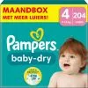 Pampers® Pampers Baby-Dry - Maat 4 (9kg - 14kg) - 204 Luiers - Maandbox 2 Pampers® Pampers Baby-Dry - Maat 4 (9kg - 14kg) - 204 Luiers - Maandbox -Pampers Katoenen luiers Verkoopwinkel 1200x1198 141
