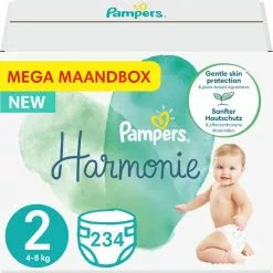 Pampers® Pampers - Harmonie / Pure - Maat 2 - Mega Maandbox - 234 Luiers
