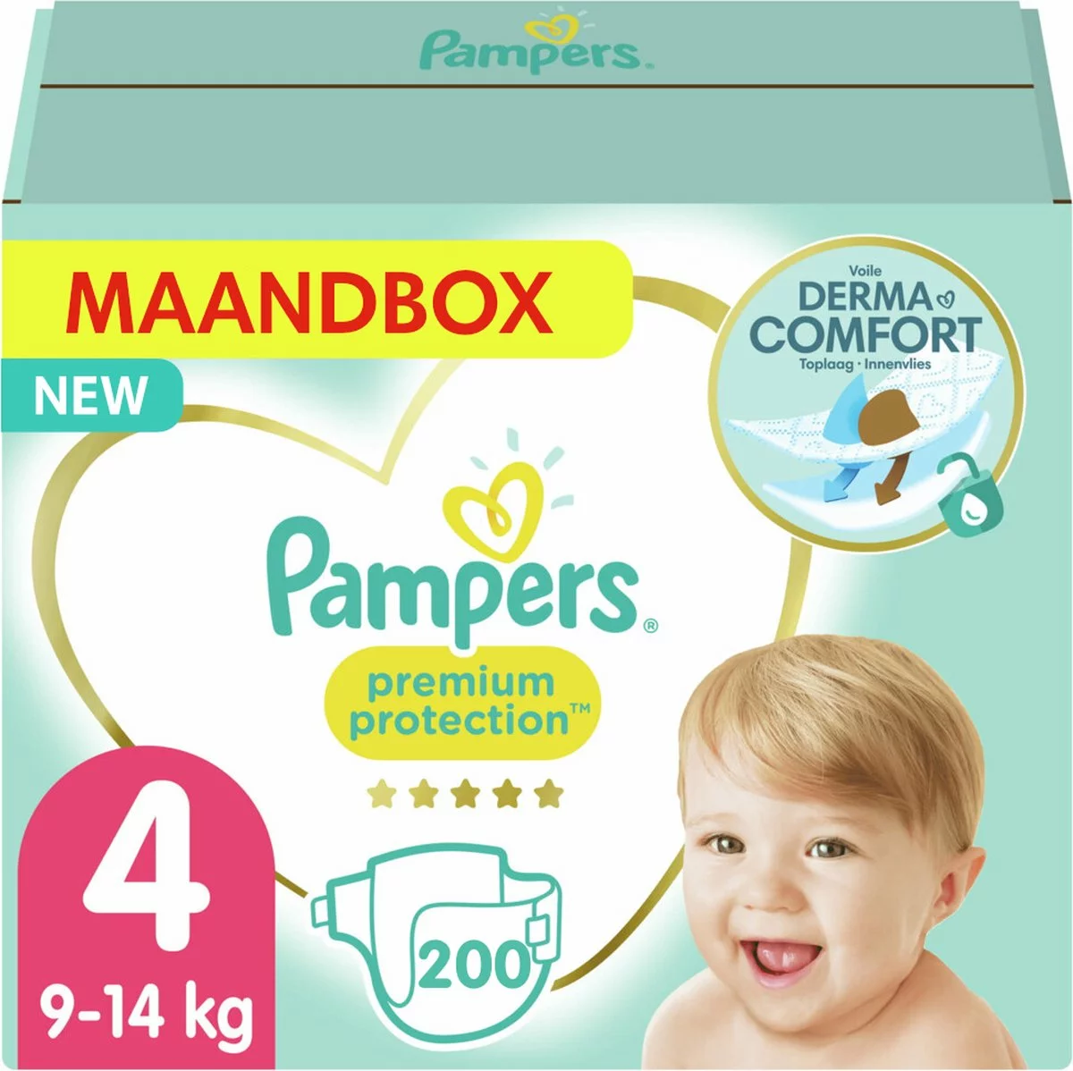 Pampers® Pampers - Premium Protection - Maat 4 - Maandbox- 200 Luiers 3 Pampers® Pampers - Premium Protection - Maat 4 - Maandbox- 200 Luiers