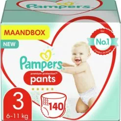 Pampers® Pampers Premium Protection Pants Maat 3 – 140 Luierbroekjes Maandbox -Pampers Katoenen luiers Verkoopwinkel 1200x1198 70