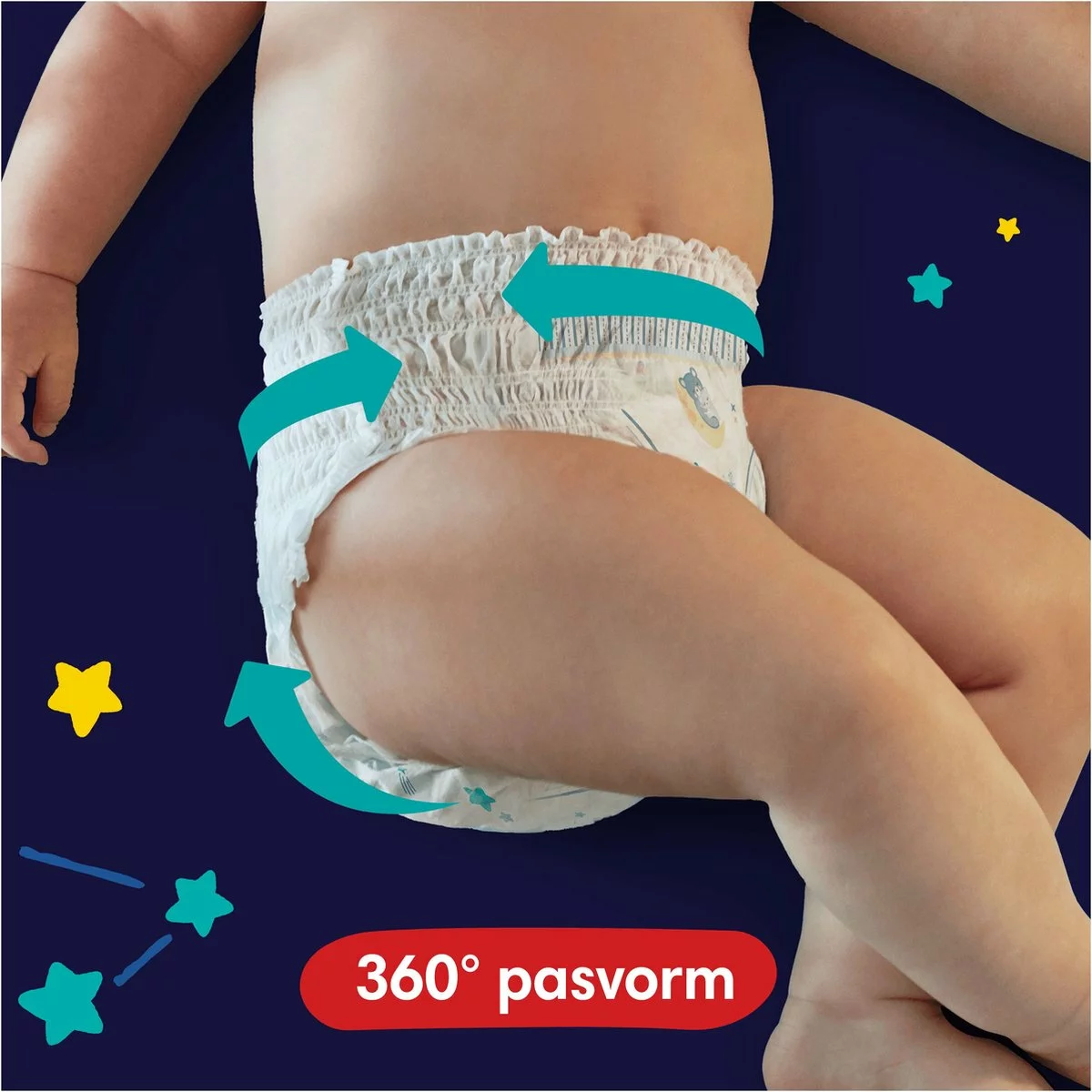Pampers® Pampers Baby-Dry Night Pants - Maat 4 (9kg - 15kg) - 180 Luierbroekjes Maandbox 7 Pampers® Pampers Baby-Dry Night Pants - Maat 4 (9kg - 15kg) - 180 Luierbroekjes Maandbox - Afbeelding 5