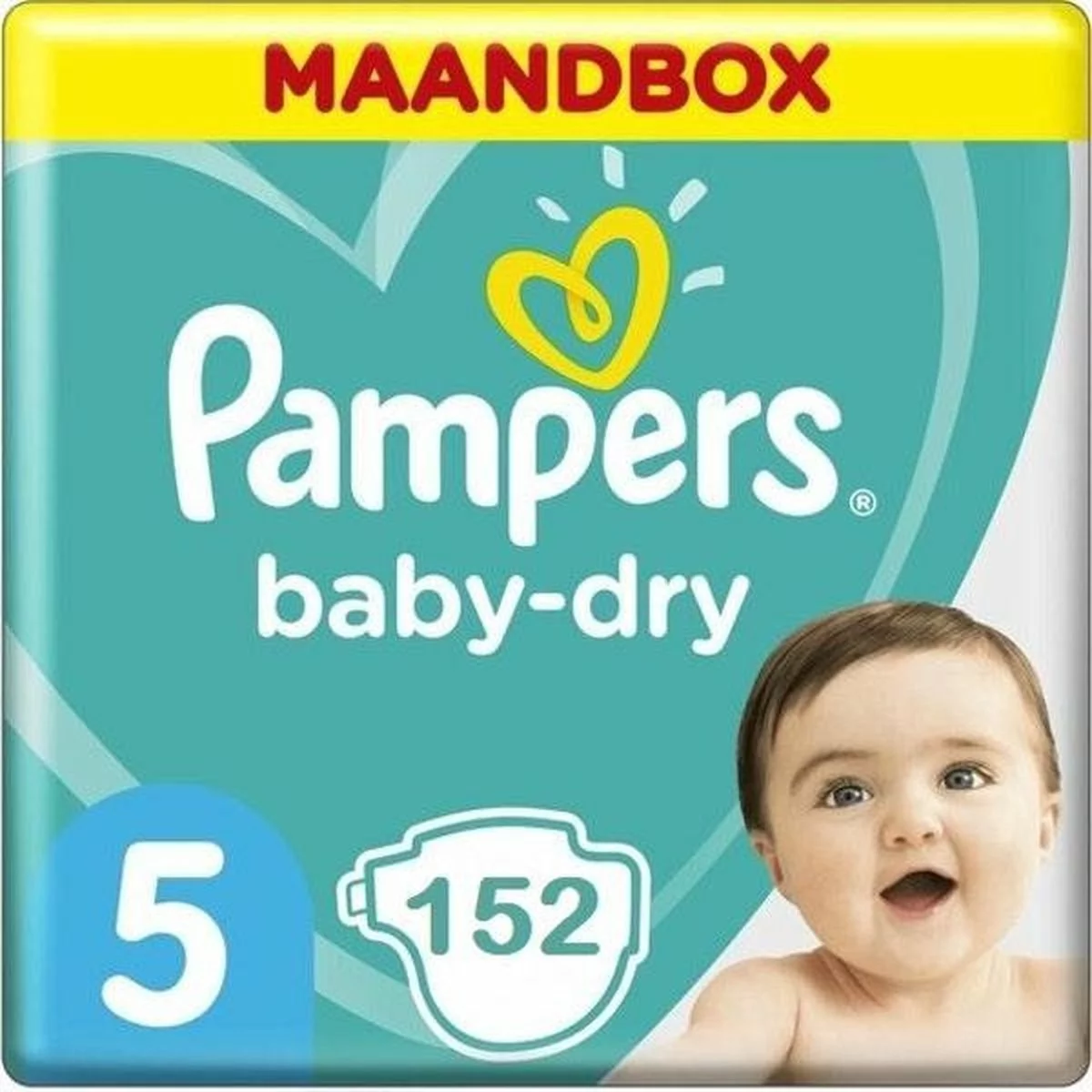 Pampers® Pampers Baby Dry Maat 5 - 152 Luiers Maandbox 3 Pampers® Pampers Baby Dry Maat 5 - 152 Luiers Maandbox