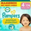 Pampers® Pampers Premium Protection - Maat 4 (9kg - 14kg) - 174 Luiers - Maandbox -Pampers Katoenen luiers Verkoopwinkel 1200x1200 280