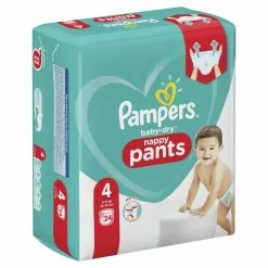Pampers® Pampers Baby-Dry Pants Maat 4 (9kg-15kg) - 24 Luierbroekjes -Pampers Katoenen luiers Verkoopwinkel 1200x1200 310