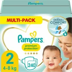Pampers® Pampers Premium Protection Luiers - Maat 2 (4-8kg) - 240 Stuks - Multi-Pack 22 Pampers® Pampers Premium Protection Luiers - Maat 2 (4-8kg) - 240 Stuks - Multi-Pack -Pampers Katoenen luiers Verkoopwinkel 1200x1200 351