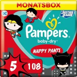 Pampers® Pampers Pants Baby Dry - Luierbroekjes - Maat 5 - 12-17 Kg - Maandbox - Limited Edition, 108 St
