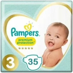 Pampers® Pampers Premium Protection New Baby - Maat 3 - 6 -10kg - 35 Stuks -Luiers -Pampers Katoenen luiers Verkoopwinkel 1200x1200 436