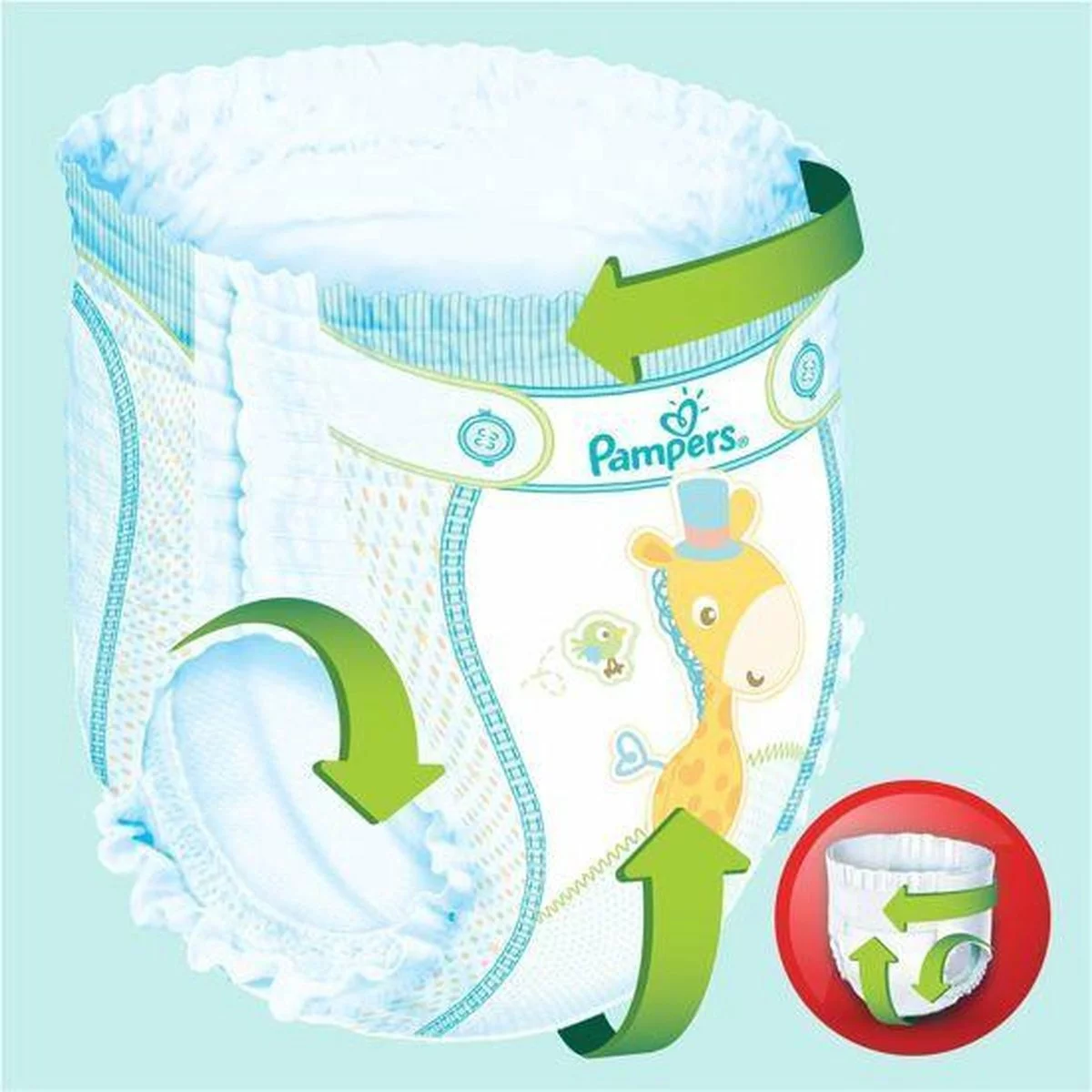Pampers® Pampers Baby Dry Pants Maat 4+ - 140 Luierbroekjes Maandbox 9 Pampers® Pampers Baby Dry Pants Maat 4+ - 140 Luierbroekjes Maandbox - Afbeelding 7