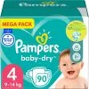 Pampers® Pampers - Baby Dry - Maat 4 - Mega Pack - 90 Luiers -Pampers Katoenen luiers Verkoopwinkel 1200x1200 491