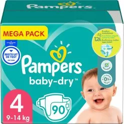Pampers® Pampers - Baby Dry - Maat 4 - Mega Pack - 90 Luiers