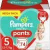 Pampers® Pampers Baby Dry Pants Luierbroekjes - Maat 5 - Mega Pack - 74 Luierbroekjes