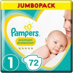 Pampers® Pampers Premium Protection - Maat 1 (New Born) 2-5 Kg - 72 Stuks - Luiers -Pampers Katoenen luiers Verkoopwinkel 1200x1200 587