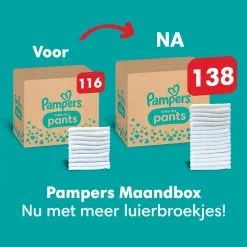 Pampers® Pampers Baby-Dry Pants - Maat 6 (14-19kg) - 138 Luierbroekjes - Maandbox -Pampers Katoenen luiers Verkoopwinkel 1200x1200 588