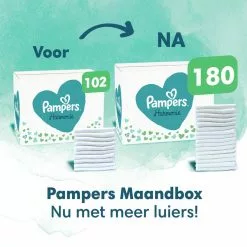 Pampers® Pampers Harmonie Luiers - Maat 1 (2-5kg) - 180 Luiers - Maandbox -Pampers Katoenen luiers Verkoopwinkel 1200x1200 603