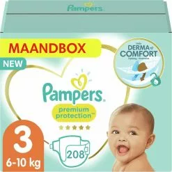 Pampers® Pampers - Premium Protection - Maat 3 - Maandbox - 208 Luiers