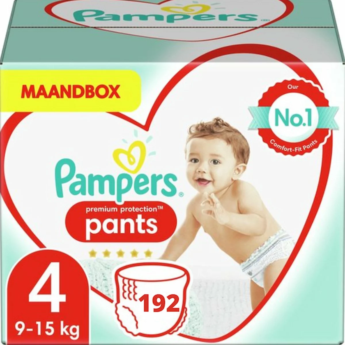 Pampers® Pampers Premium Protection Nappy Pants Maat 4 - 192 Luierbroekjes 3 Pampers® Pampers Premium Protection Nappy Pants Maat 4 - 192 Luierbroekjes