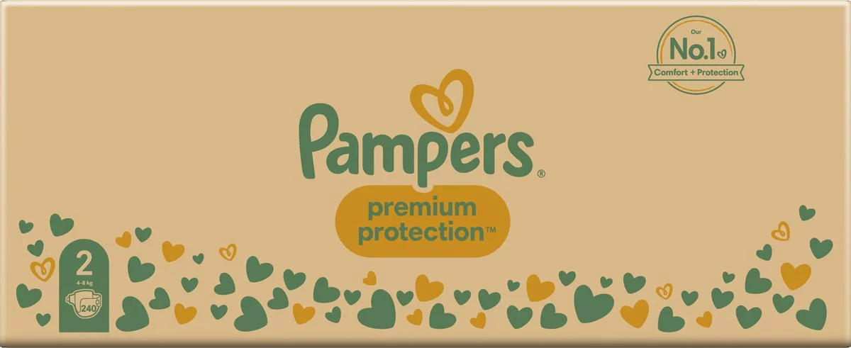 Pampers® Pampers Premium Protection Luiers - Maat 2 (4-8kg) - 240 Stuks - Multi-Pack 4 Pampers® Pampers Premium Protection Luiers - Maat 2 (4-8kg) - 240 Stuks - Multi-Pack - Afbeelding 2
