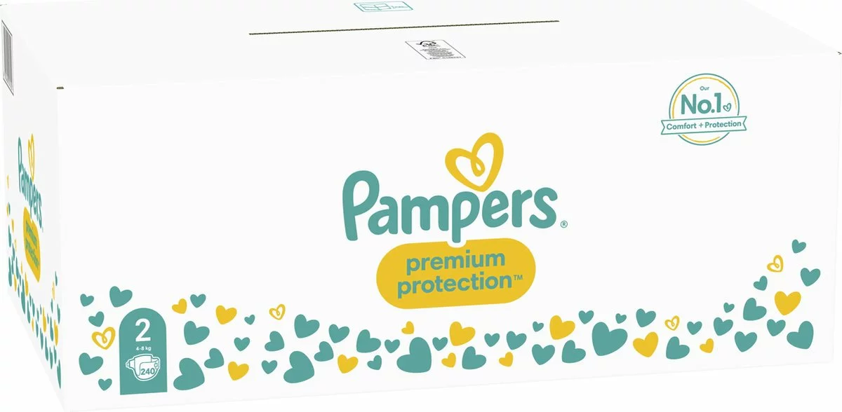 Pampers® Pampers Premium Protection Luiers - Maat 2 (4-8kg) - 240 Stuks - Multi-Pack 8 Pampers® Pampers Premium Protection Luiers - Maat 2 (4-8kg) - 240 Stuks - Multi-Pack - Afbeelding 6